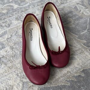 Repetto Maroon Ballet Flats
